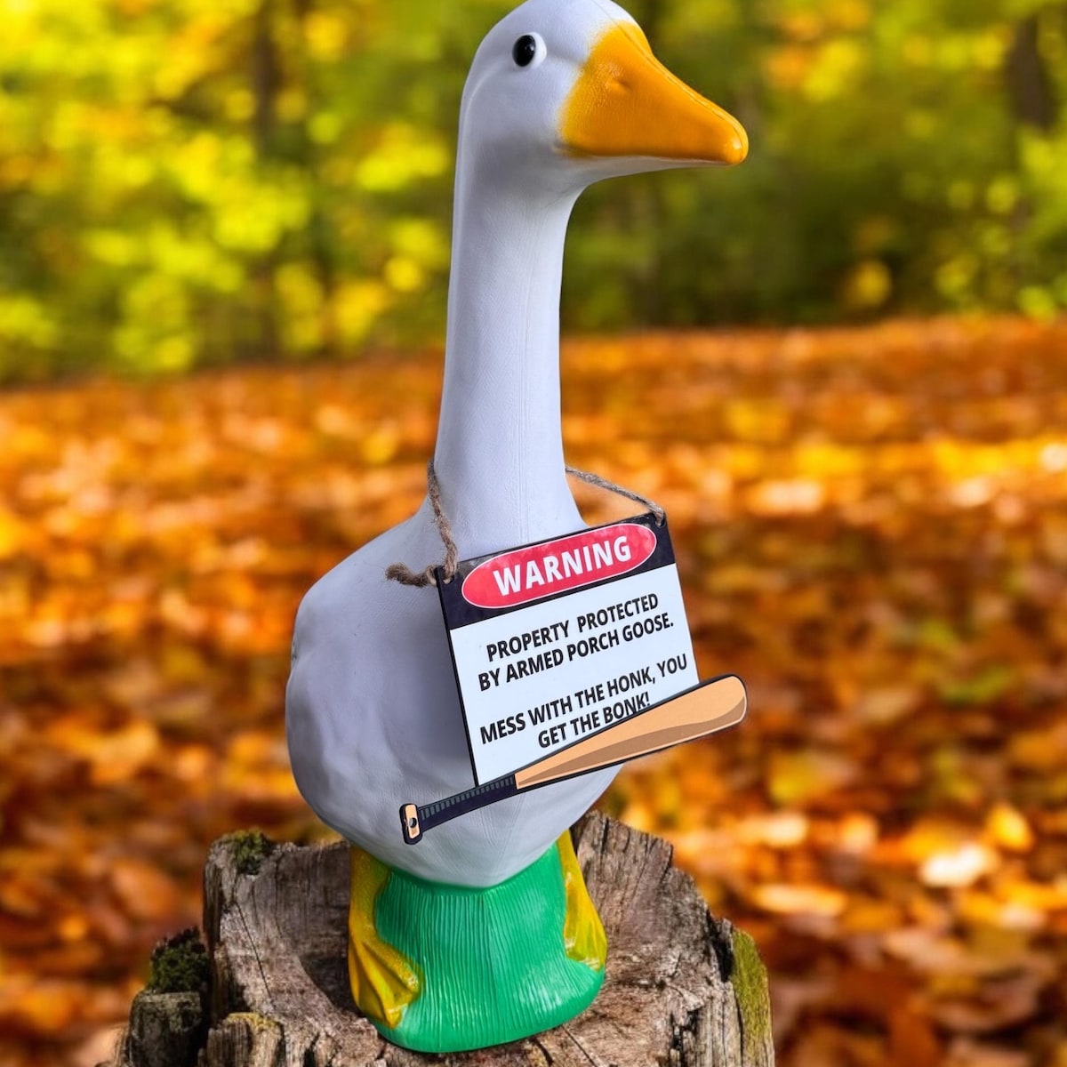 Porch Goose Sign, Goose Accessories for 23”- 27” Goose, Funny Mess With the Honk You Get the Bonk, Goose Costume - Etsy