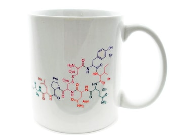 Chemical Compound OXYTOCIN Love Hormone   - 11 ounce DISHWASHER / Microwave Coffee Mug - Superb GIFT - May Add Own Text