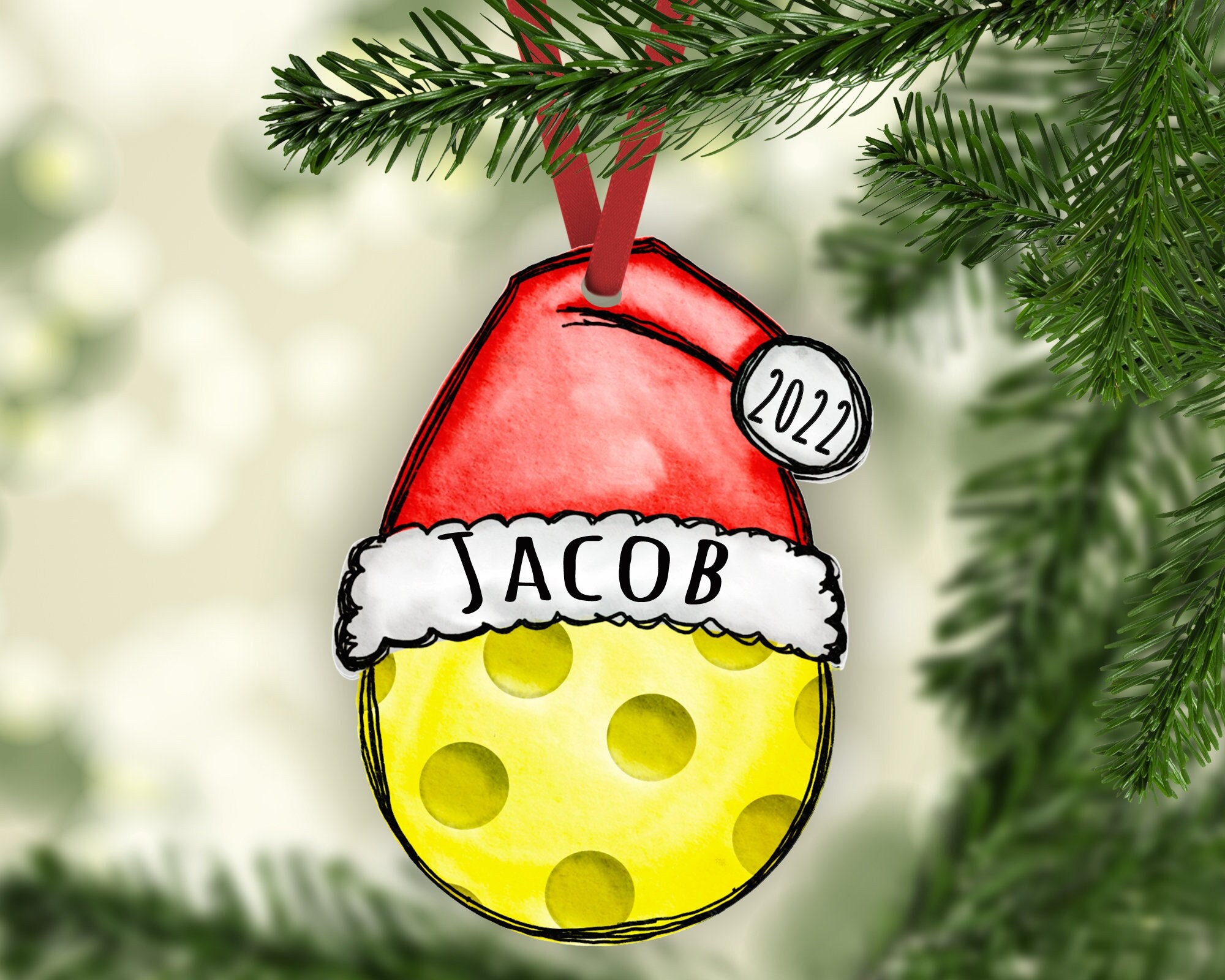 PICKLEBALL ORNAMENT Customized Pickleball Gift Pickleball Etsy
