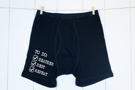 To Do List Boxers, Funny Mens Underwear, Valentines Day Gift Boyfriend, Gift  for Him, Personalised Boxers, Husband Gift, Gifts for Him -  Canada