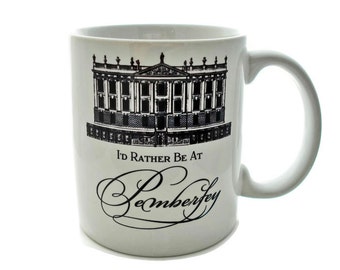 Jane Austen Gift, Jane Austen Mug, Pride and Prejudice Literary Mug Librarian Mug Gift for bookworm, Bookish Mug,  Pemberley Mug, Coffee Mug