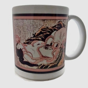 Dream of the Fisherman&#39;s Wife - Octopus Pleasuring a Woman  - 11 ounce DISHWASHER / Microwave Coffee Mug - Superb GIFT - May Add Own Text