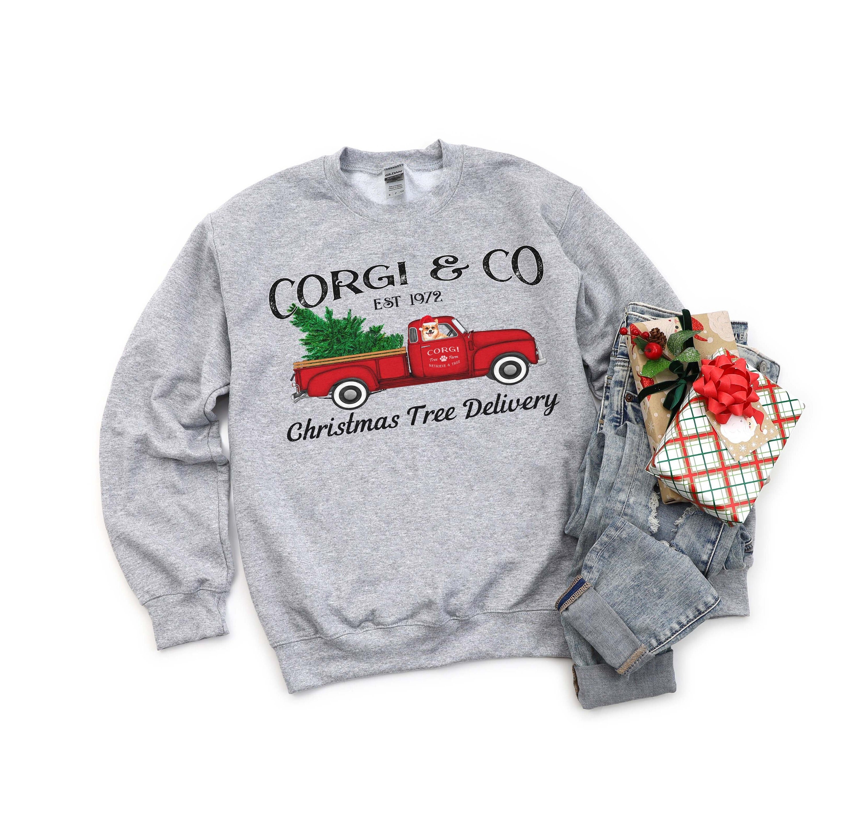 etsy corgi christmas sweater