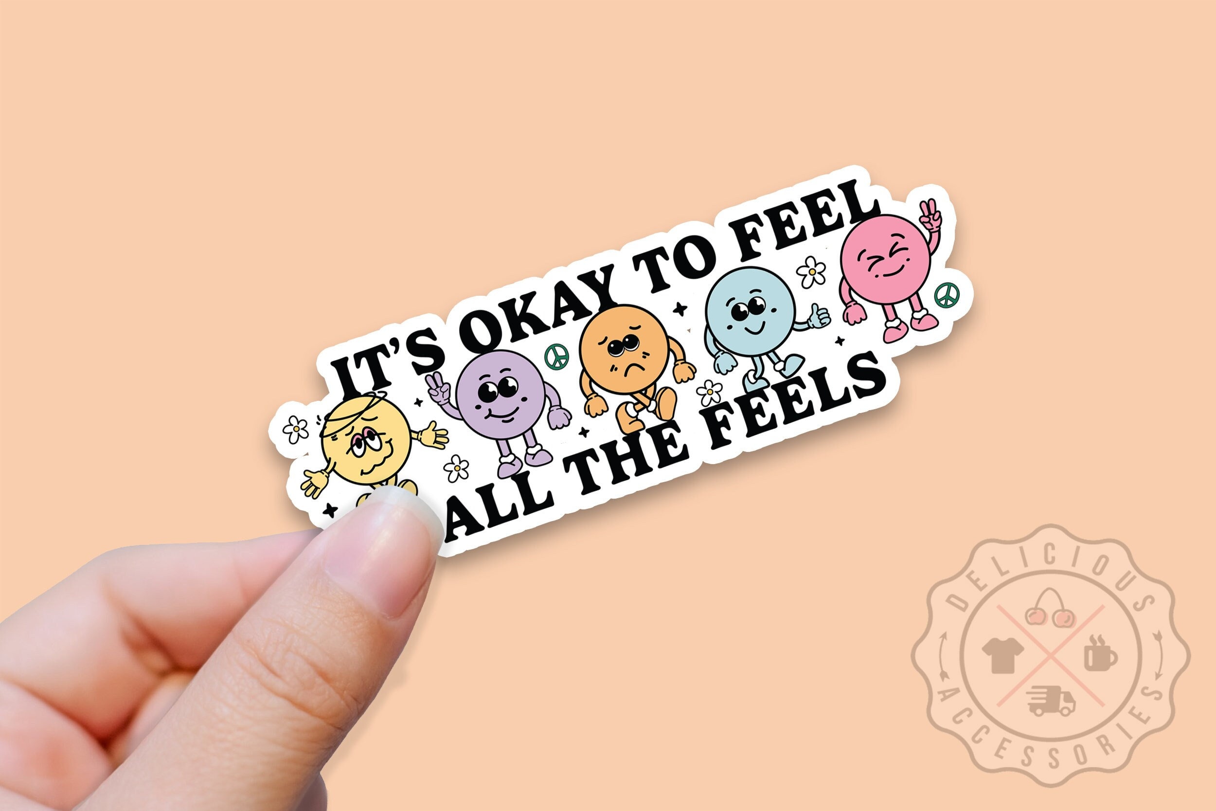 Self Love Sticker, Mental Health Stickers, Self Care, Its Okay to Feel ...