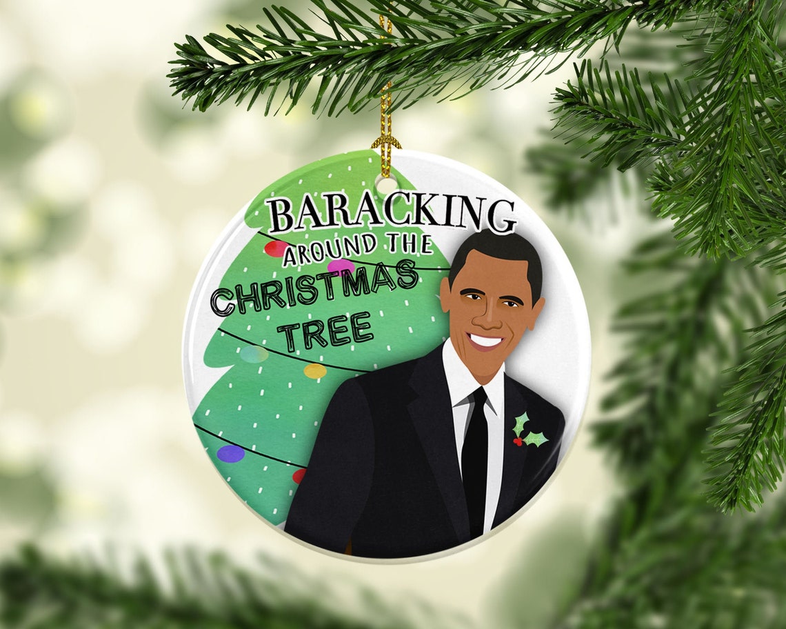 Obama Christmas Ornament 