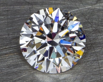 Lab Grown Diamond 1.14ct D Color VVS2 Clarity Round Brilliant Cut Loose IGI Certified Faceted Gemstone