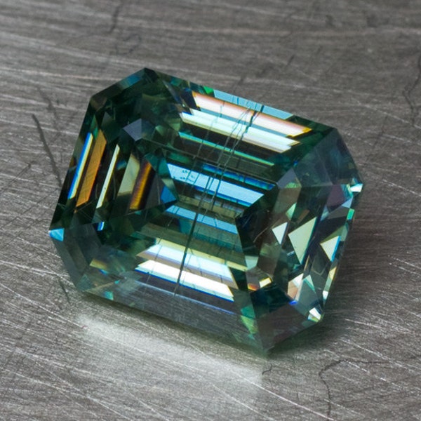 Moissanite - 1.76ct Loose Faceted Emerald Cut Gemstone