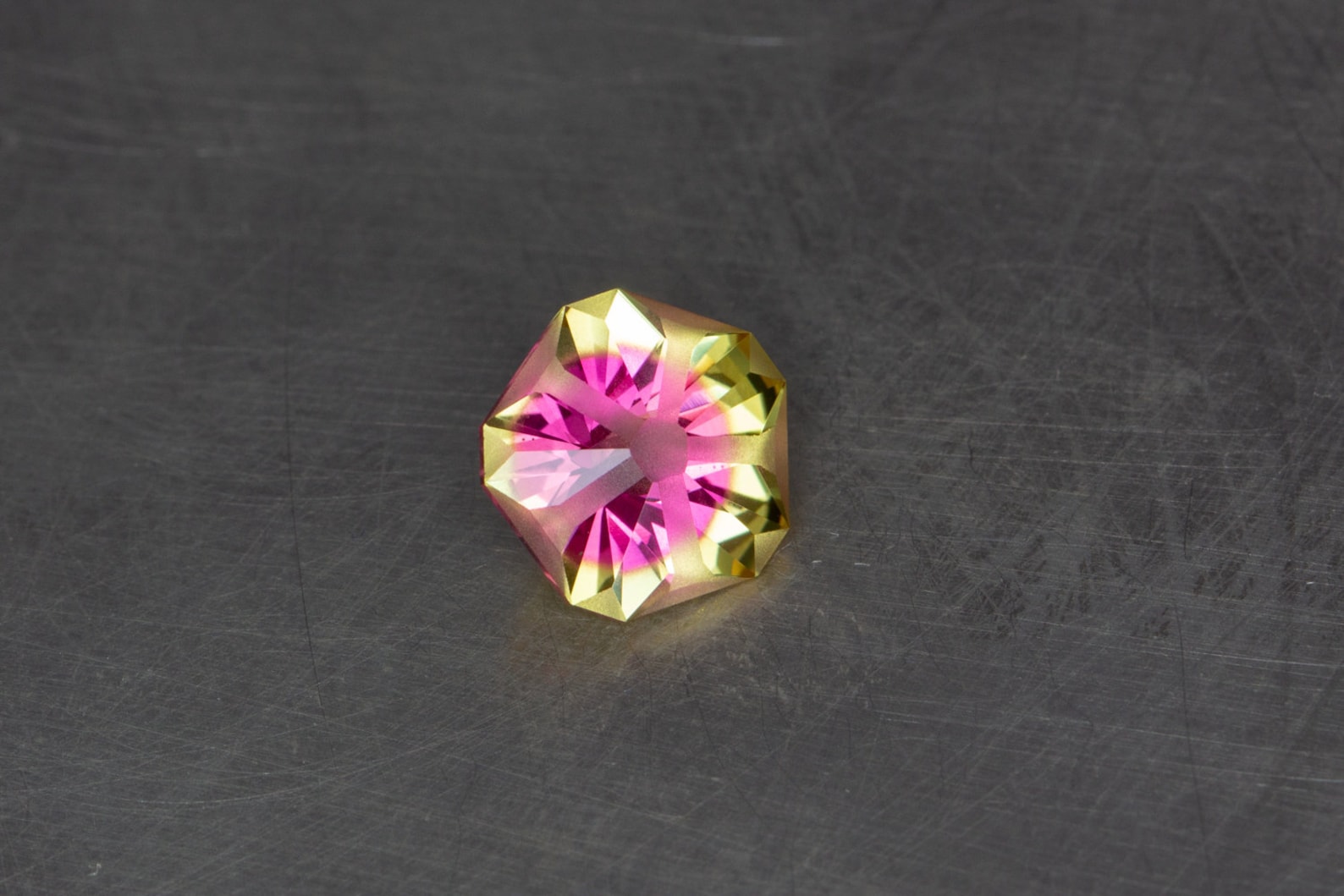 RESERVED -- Yellow and Pink Bi Color Sapphire Loose Lab Created Modern ...