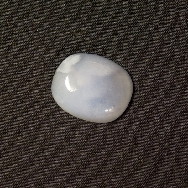 Chalcedon lose natürlich und unbehandelt Soft blau mit Wolken antikes Kissen Freiform Designer Cabochon Cab