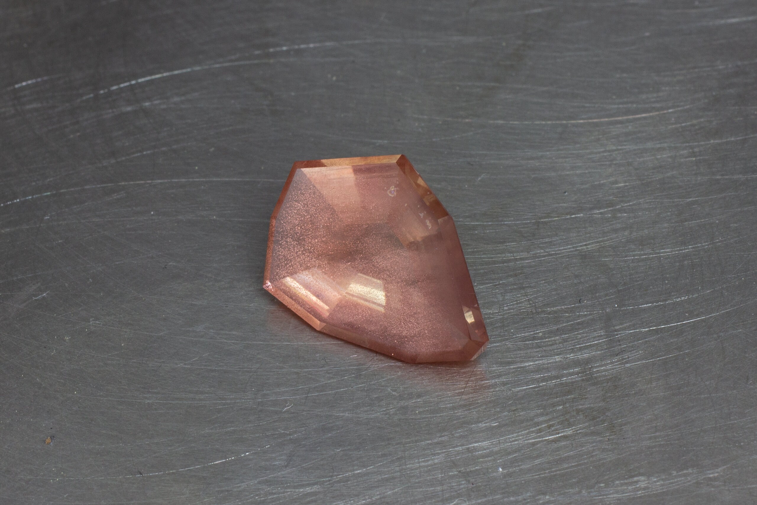 Natural Untreated Oregon Sunstone With Copper Schiller Precision Cut ...
