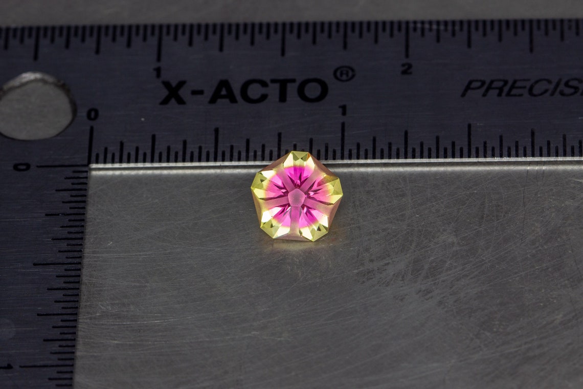 RESERVED -- Yellow and Pink Bi Color Sapphire Loose Lab Created Modern ...