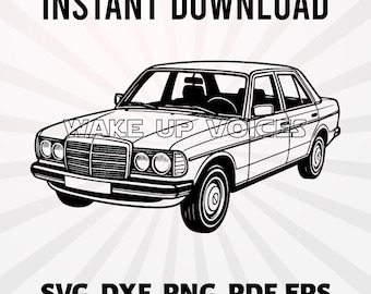 メルセデス W123 リムジン 1976 デザイン画 アート作品 - Etsy 日本