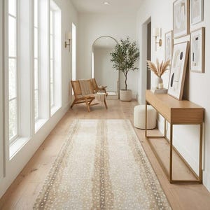 Neutral Antelope Print Rug | Beige Fawn Pattern Area Carpet - Etsy