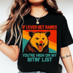 Funny Opossum Shirt Design: Vintage Retro PNG (Digital Download)