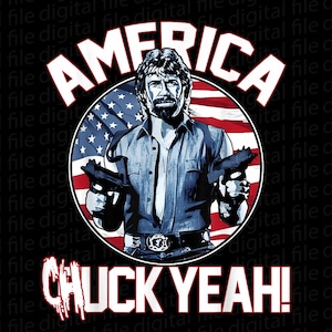 Chuck Yeah PNG: Patriotic USA Freedom Graphic Clipart (Digital Download)