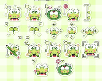 Frog Cursors | Windows Only | Animated custom froggy cursors | Pixel cursors | Mouse cursors | Pixel art | 8 bit art | PC cursors