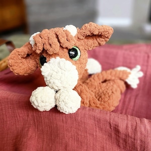 Crochet Handmade Highland Cow Snuggler Lovey