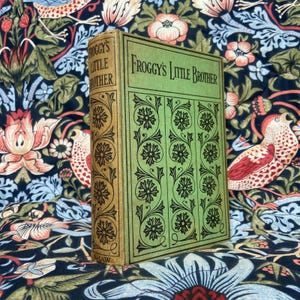 RARE Antique Book Froggy&#39;s Little Brother by Brenda 1928 John Shaw Beautiful Binding