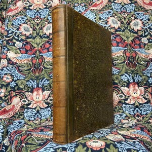 RARE Antique Book Guillaume Tell G Rossini 1800s SHEET MUSIC Beautiful Leather Binding Large 13.5&quot;