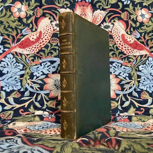 RARE Antique Book The GOLDEN TREASURY by Francis T Palgrave 1897 Beautiful Gilt Leather Antique Book