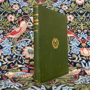 RARE Antique Book Handbook of BRITISH LICHENS by Annie Lorrain Smith 1921 with Illustrations Gilt Green Beautiful First Edition