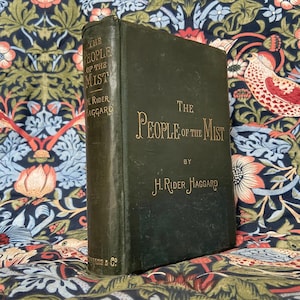 RARE Antique Book FIRST EDITION The People of The Mist by H Rider Haggard 1894 Beautiful Gilt Antique Book
