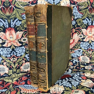 RARE Antique Book The Works of Robert Burns Two Volume Blackie and Son 1859
