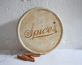 vintage spices tin holder