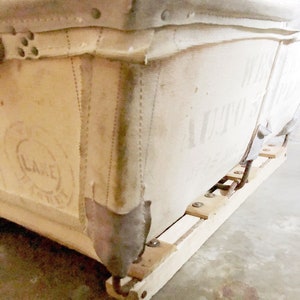 Cesta de lavandería de lona industrial Western Auto Supply | Etsy