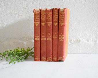 Set of 5 Cameo books - The Works of Edgar Allan Poe