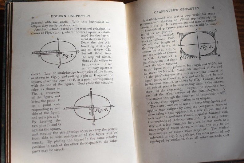 Modern Carpentry book by Fred T. Hodgson vintage carpentry Etsy