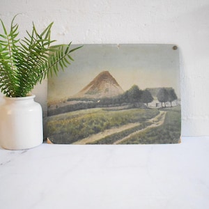 vintage French landscape painting