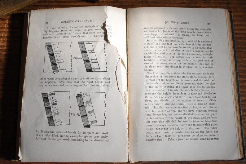Modern Carpentry book by Fred T. Hodgson vintage carpentry Etsy