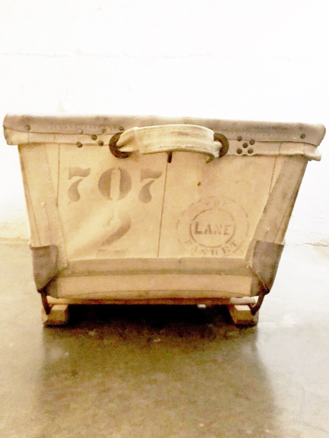 Cesta de lavandería de lona industrial Western Auto Supply | Etsy