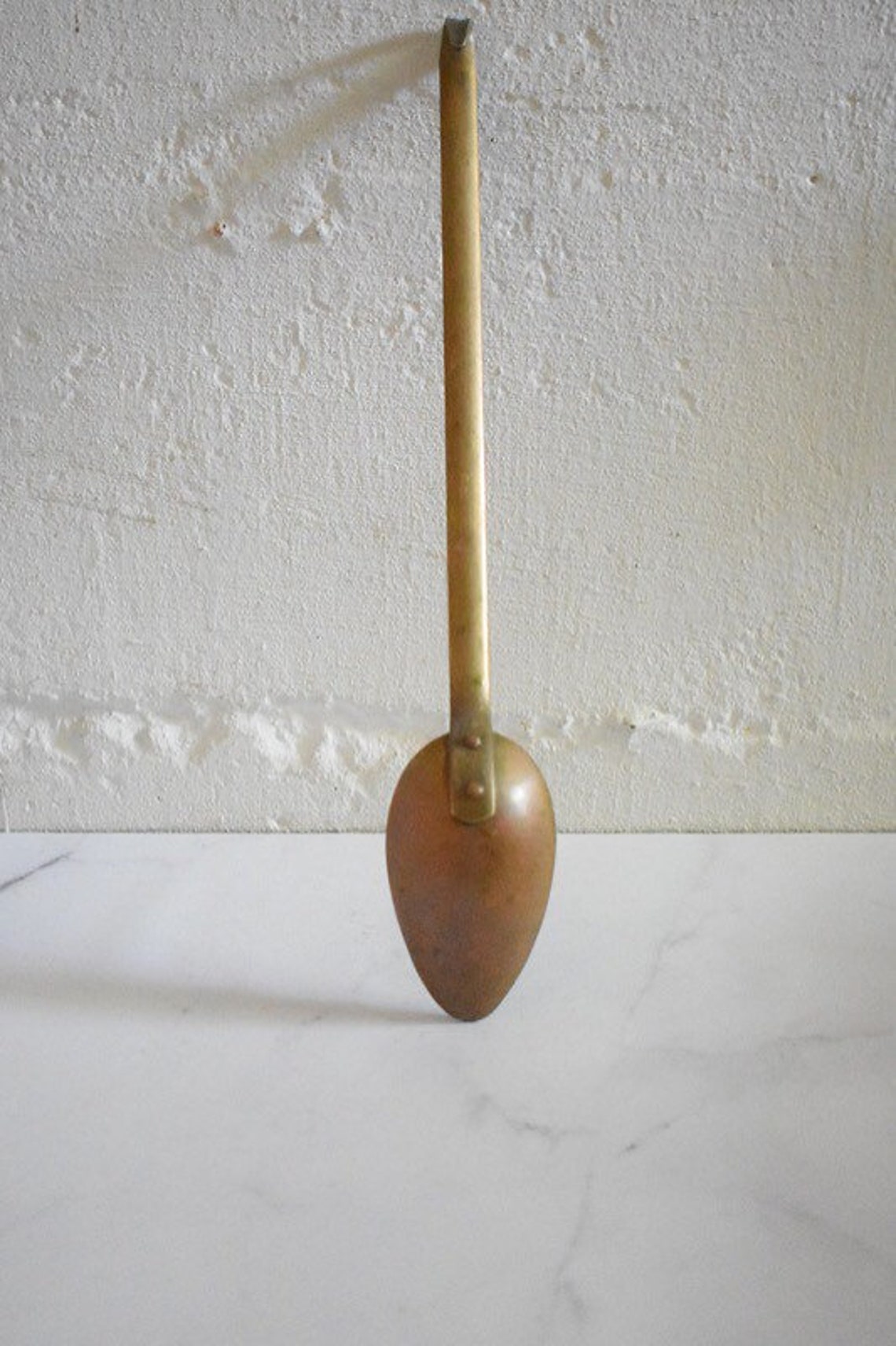 Vintage French copper skimmer spoon Etsy