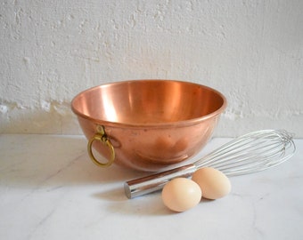 Vintage copper mixing bowl