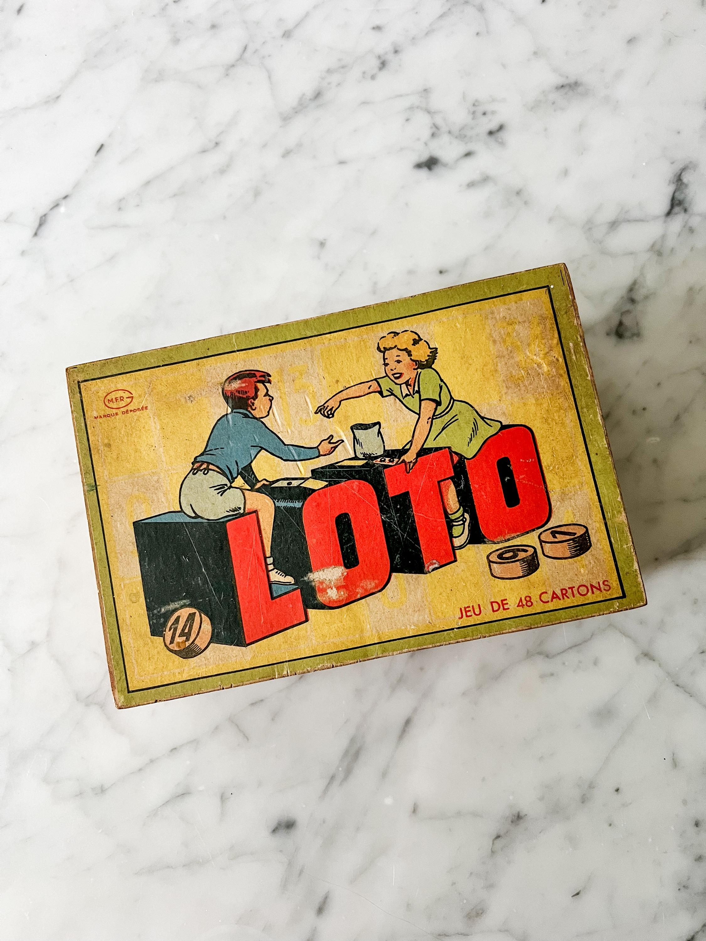 Antique Bingo Game - Etsy