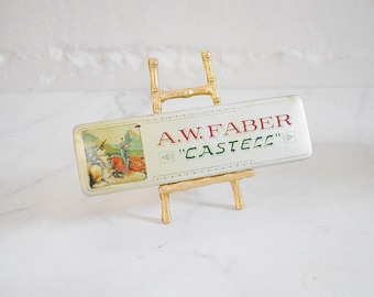 Vintage A.W. Faber Castell Metal Pencil Box with Pencils – Made in Bavaria