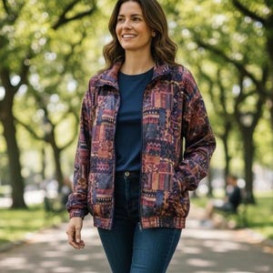 Vintage EVR Aztec/Tribal Bomber Jacket