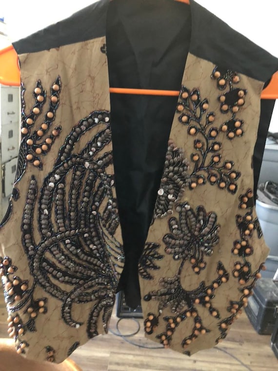 vintage beaded vest Gem