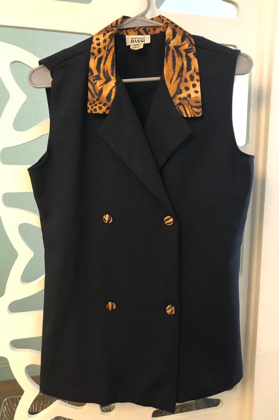 vintage leopard vest - Gem