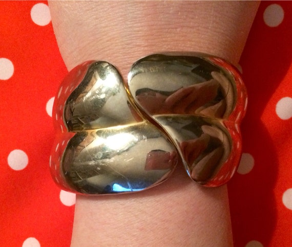 Vintage Shell Clamper Bangle - image 1