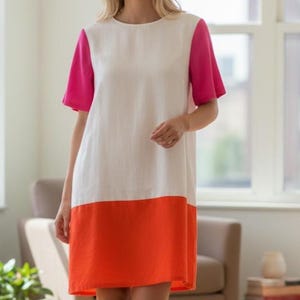 Vintage Mod Colorblock Dress