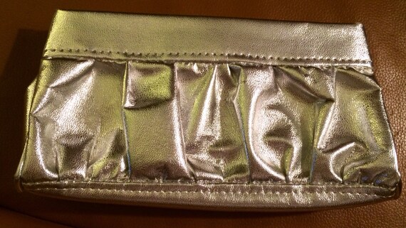 Vintage Scrunchie Silver Clutch