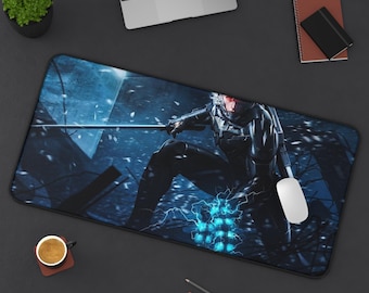 Metal Gear Rising Raiden Mouse Pad | 3mm Neoprene Desk Mat (12"x18")