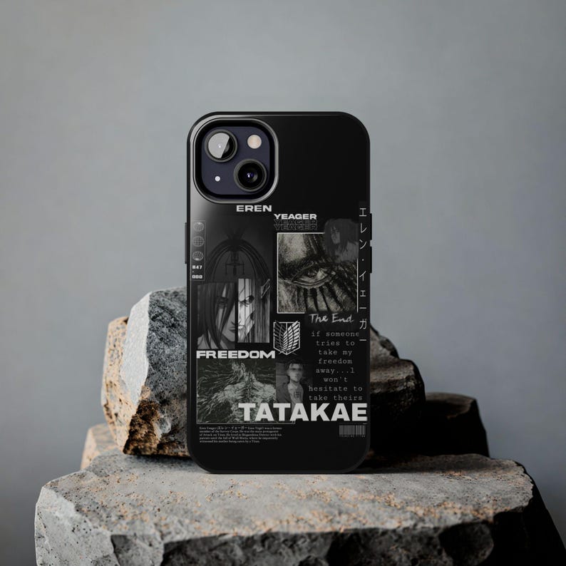Funda para teléfono de Eren Yeager de Attack on Titan, portada de anime imagen 7