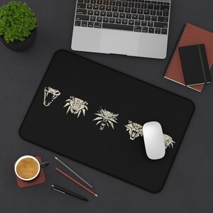 Witcher Schools Extra Large Mouse Pad, Viper, Bear, Wolf, Cat, Griffin Schools of The Witchers image 5