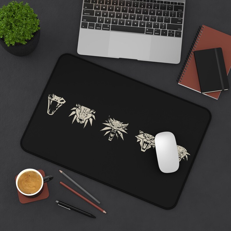 Witcher Schools Extra Large Mouse Pad, Viper, Bear, Wolf, Cat, Griffin Schools of The Witchers image 5