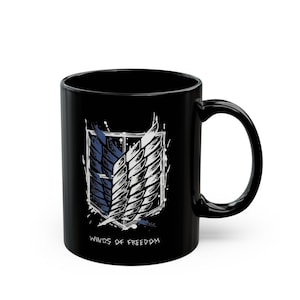 Anime Attack On Titans Wings Of Freedom Mug, Manga Coffee Cup, Aot Collectible Coffee Mug, Otaku Gift, Geek Nerdy Cup, Gift For Aot Fans