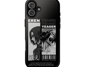 L'Attaque des Titans Eren Yeager Coque de portable, Housse protectrice pour anime